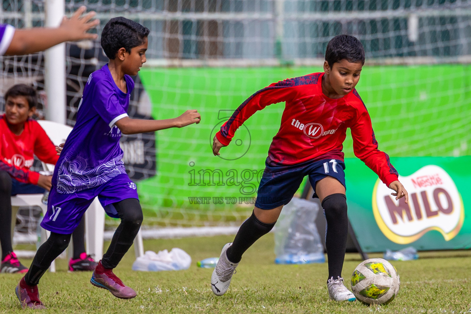 Day 1 of MILO Academy Championship 2024 - U12 was held at Henveiru Grounds in Male', Maldives on Thursday, 4th July 2024. Photos: Shuu Abdul Sattar / images.mv