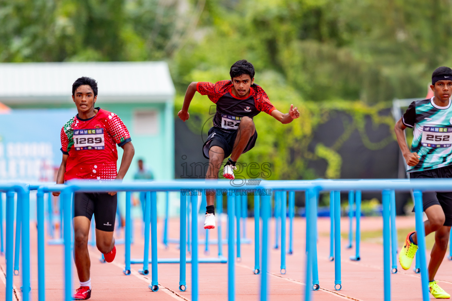 Day 6 of MWSC Interschool Athletics Championships 2024 held in Hulhumale Running Track, Hulhumale, Maldives on Thursday, 14th November 2024. Photos by: Nausham Waheed / Images.mv