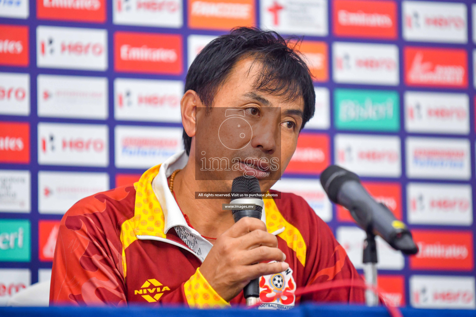 Bhutan vs Lebanon in SAFF Championship 2023 held in Sree Kanteerava Stadium, Bengaluru, India, on Sunday, 25th June 2023. Photos: Hassan Simah / images.mv