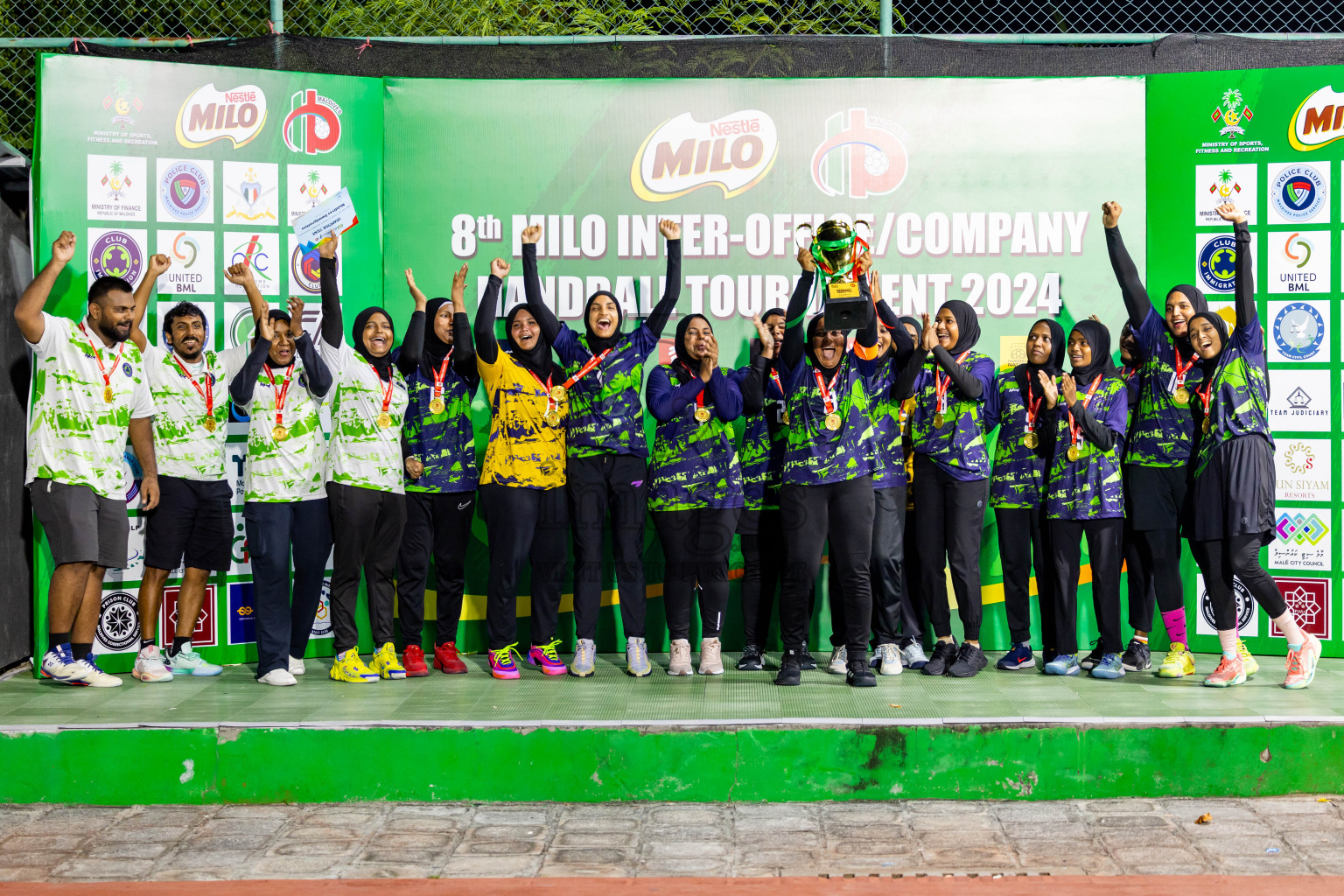 1st Division Final of 8th Inter-Office/Company Handball Tournament 2024, held in Handball ground, Male', Maldives on Tuesday, 11th September 2024 Photos: Nausham Waheed/ Images.mv