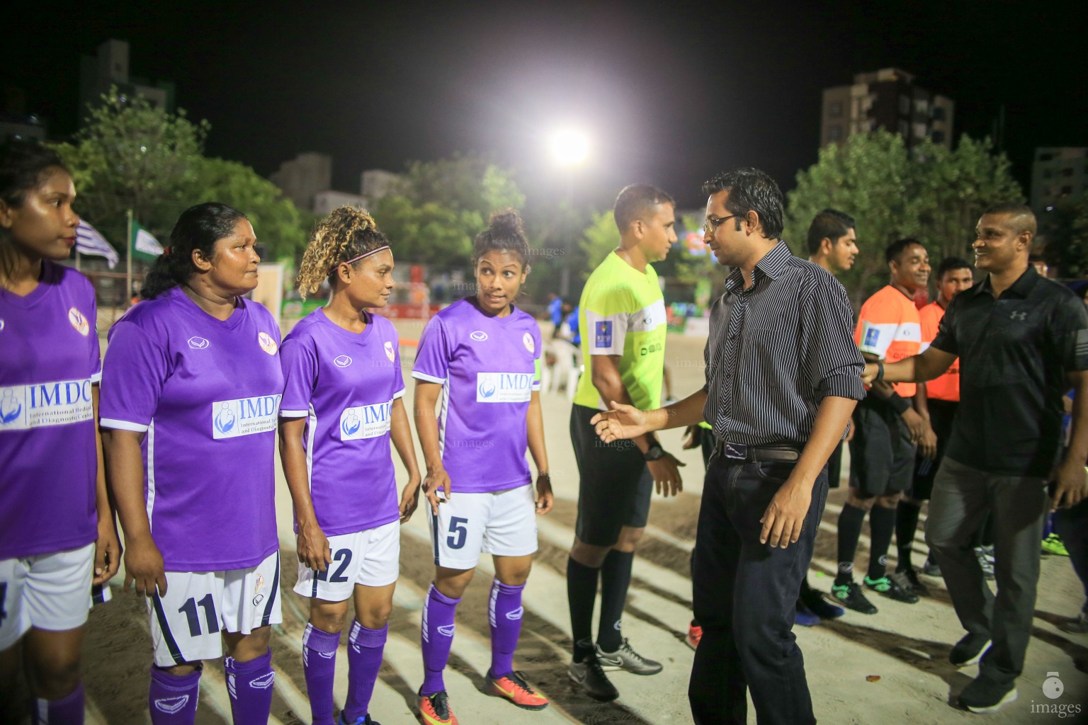 Quarterfinals of 18/30 Women's Futsal Fiesta  in Male', Maldives, Thursday, April 27, 2017. (Images.mv Photo/ Hussain Sinan). 