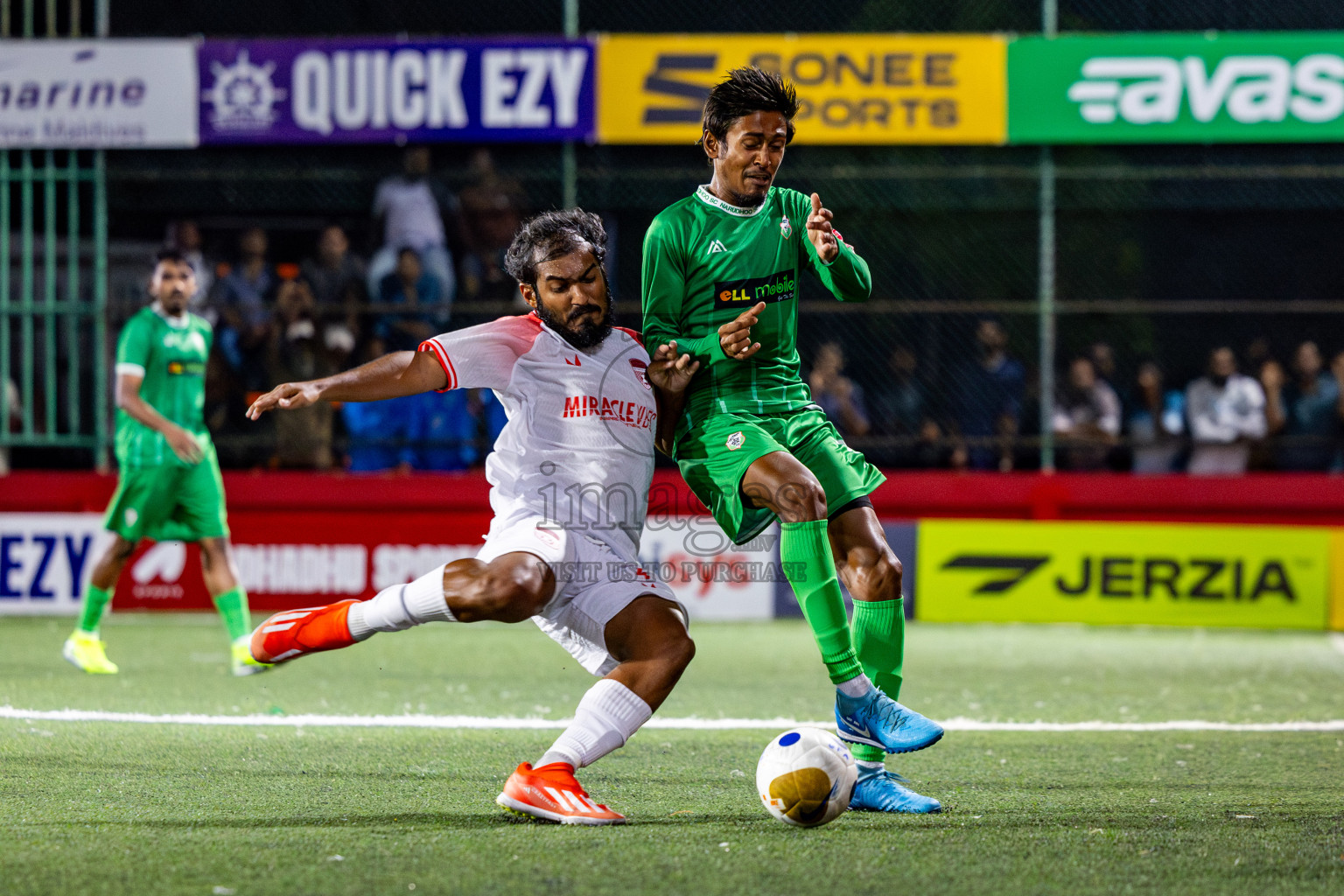 Sh Narudhoo vs Sh Goidhoo in Day 11 of Golden Futsal Challenge 2025 was held on Wednesday, 15th January 2025, in Hulhumale', Maldives Photos: Nausham Waheed / images.mv