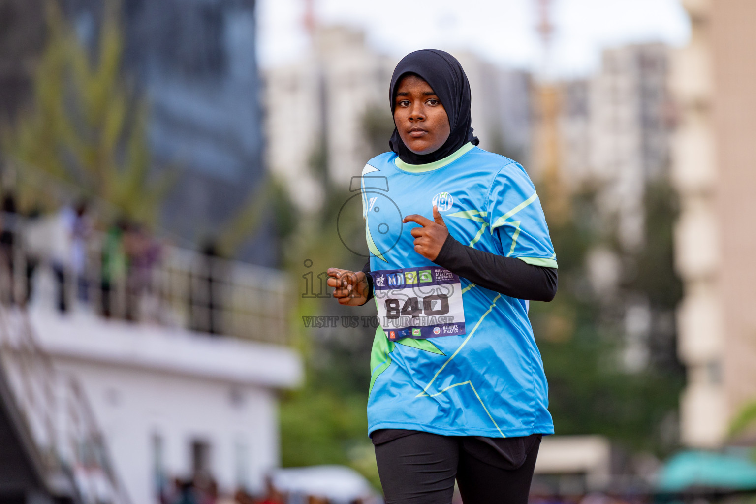 Day 2 of MWSC Interschool Athletics Championships 2024 held in Hulhumale Running Track, Hulhumale, Maldives on Sunday, 10th November 2024. 
Photos by: Hassan Simah / Images.mv