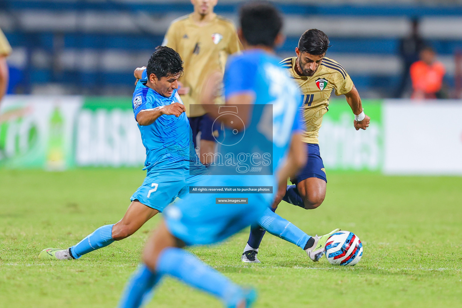 India vs Kuwait in SAFF Championship 2023 held in Sree Kanteerava Stadium, Bengaluru, India, on Tuesday, 27th June 2023. Photos: Nausham Waheed/ images.mv