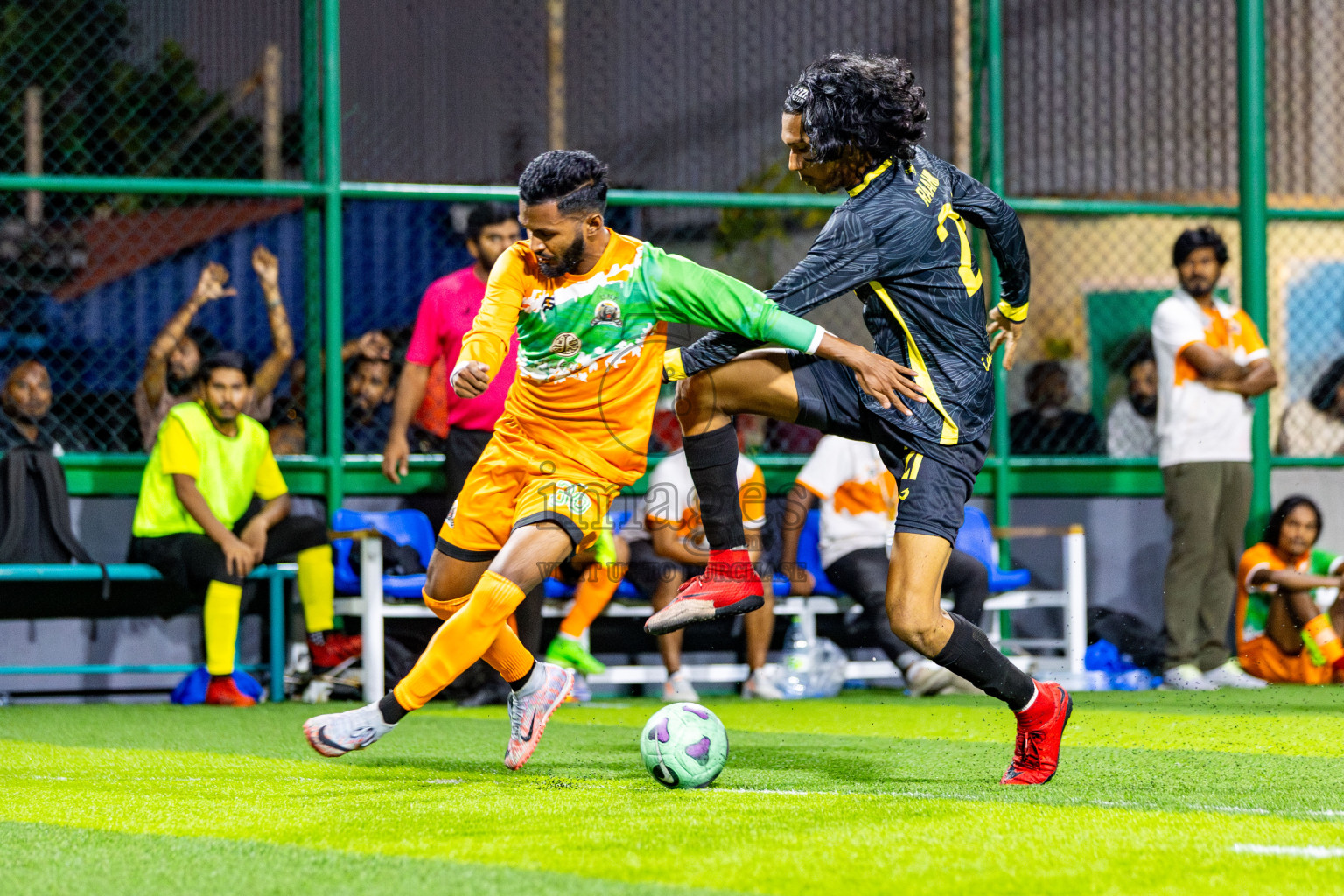 RDL vs UNF in Semi Finals of BG Futsal Challenge 2024 was held on Tuesday , 2nd April 2024, in Male', Maldives Photos: Nausham Waheed / images.mv