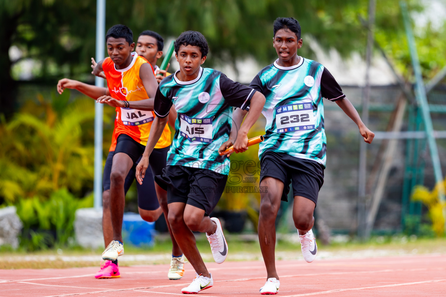 Day 6 of MWSC Interschool Athletics Championships 2024 held in Hulhumale Running Track, Hulhumale, Maldives on Thursday, 14th November 2024. Photos by: Nausham Waheed / Images.mv