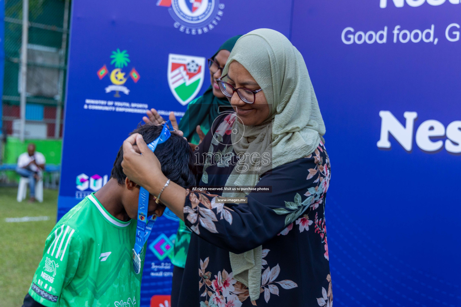 Day 4 of Nestle Kids Football Fiesta, held in Henveyru Football Stadium, Male', Maldives on Saturday, 14th October 2023
Photos: Ismail Thoriq / images.mv