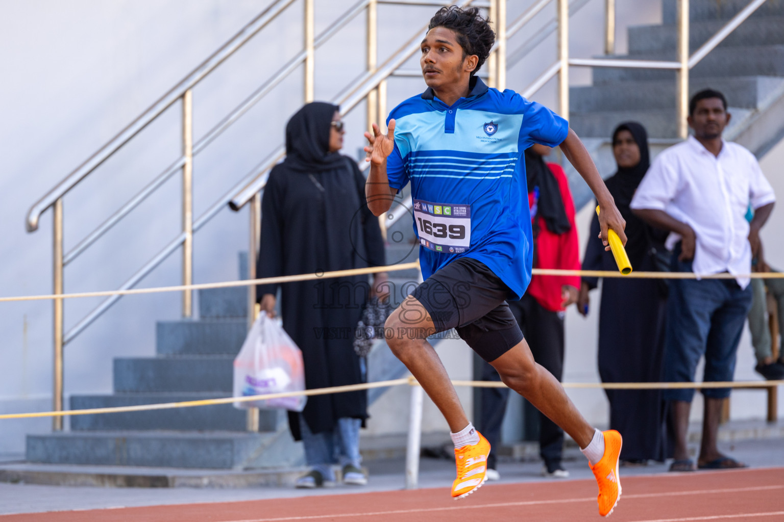 Day 6 of MWSC Interschool Athletics Championships 2024 held in Hulhumale Running Track, Hulhumale, Maldives on Thursday, 14th November 2024. Photos by: Ismail Thoriq / Images.mv