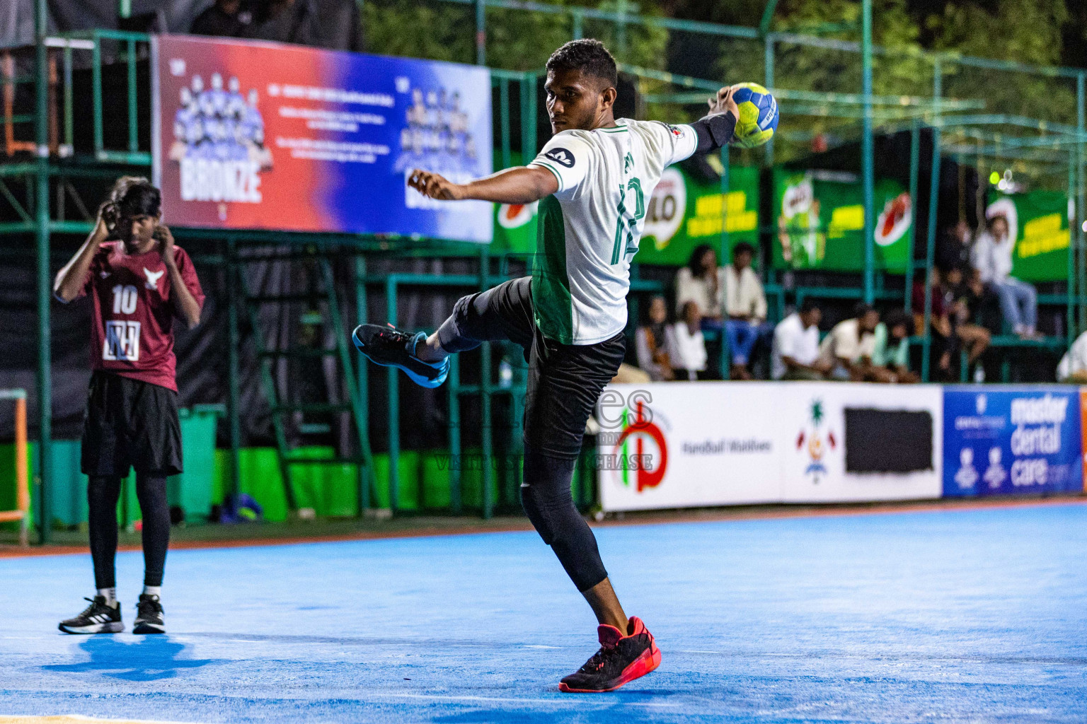 Day 17 of 10th National Handball Tournament 2023, held in Handball ground, Male', Maldives on Friday, 15th December 2023 Photos: Nausham Waheed/ Images.mv