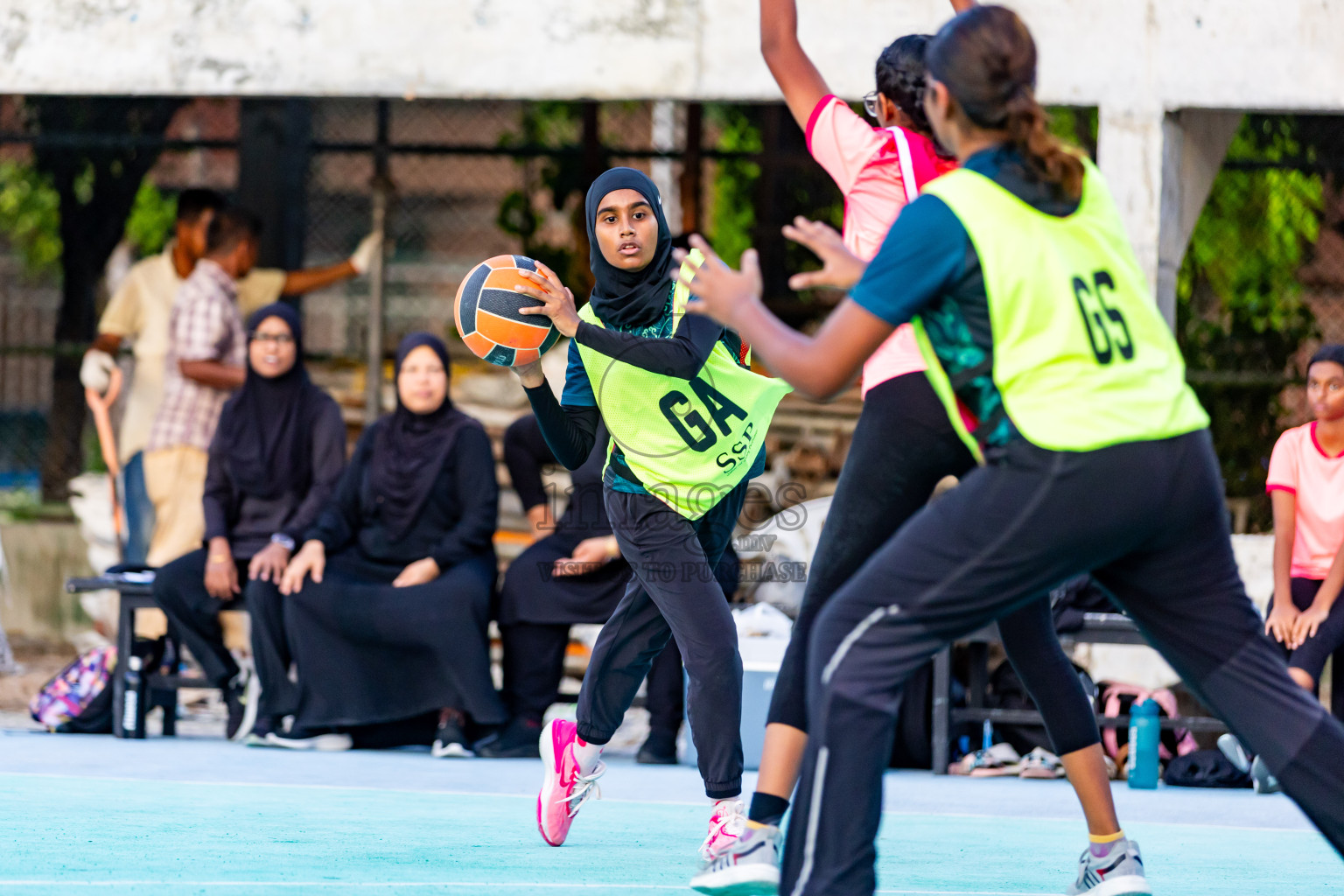 Day 4 of 23rd Netball Association Championship was held in Ekuveni Netball Court at Male', Maldives on Wednesday, 1st May 2024. Photos: Nausham Waheed / images.mv