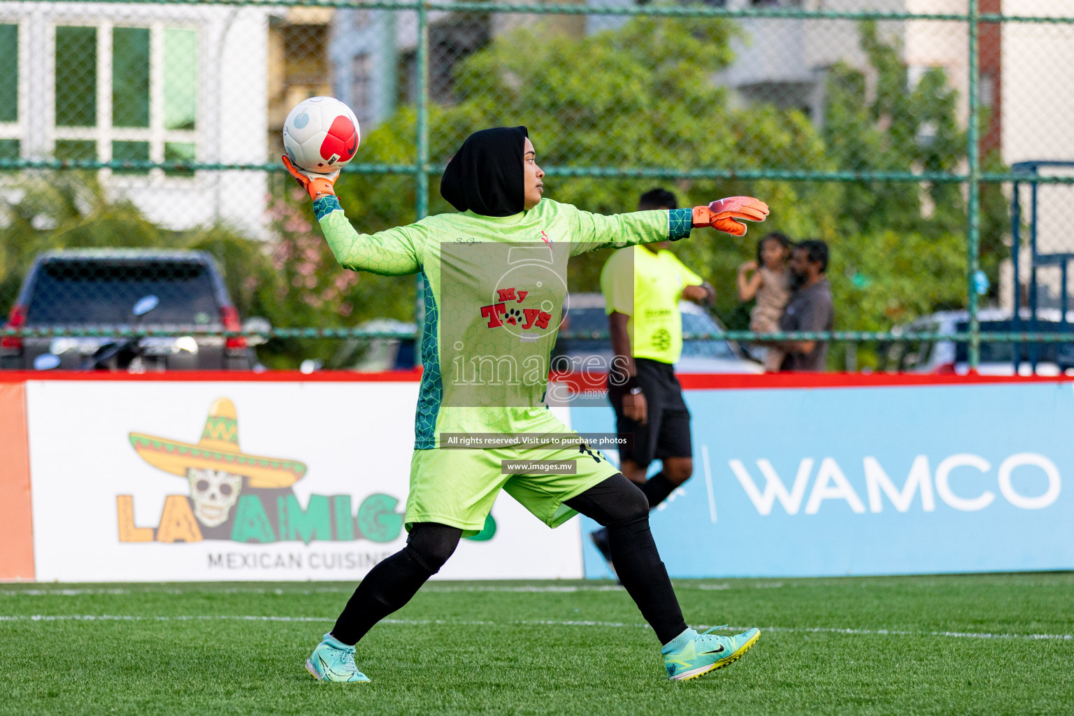 Team Fenaka vs Club MYS in Eighteen Thirty Women's Futsal Fiesta 2022 was held in Hulhumale', Maldives on Monday, 17th October 2022. Photos: Mohamed Mahfooz Moosa / images.mv