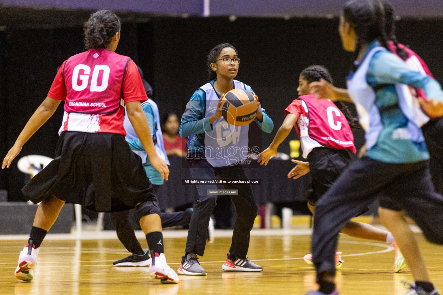 Final of 24th Interschool Netball Tournament 2023 was held in Social Center, Male', Maldives on 7th November 2023. Photos: Nausham Waheed / images.mv