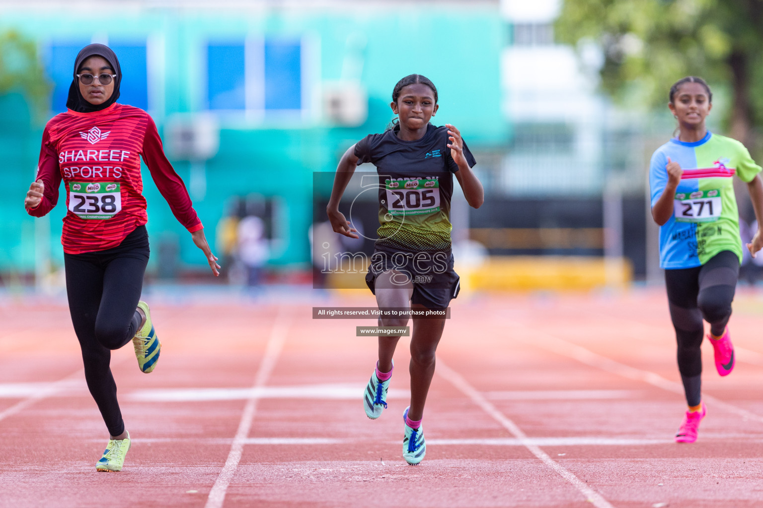 Day 1 of National Athletics Championship 2023 was held in Ekuveni Track at Male', Maldives on Thursday 23rd November 2023. Photos: Nausham Waheed / images.mv