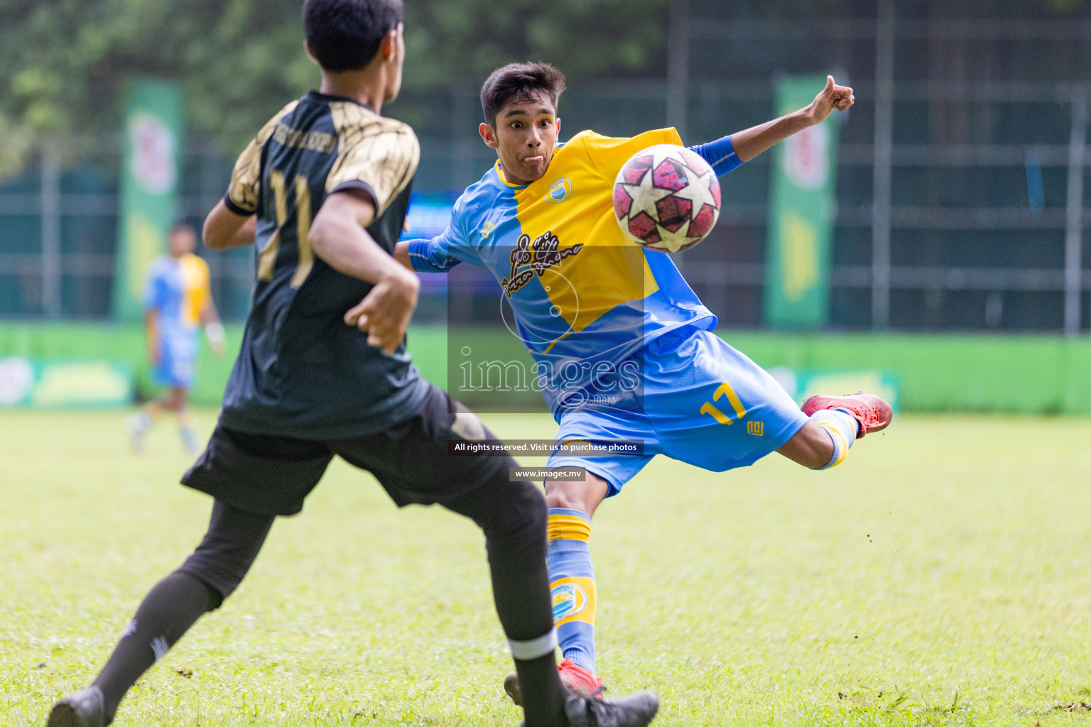 Day 1 of MILO Academy Championship 2023 (u14) was held in Henveyru Stadium Male', Maldives on 3rd November 2023. Photos: Nausham Waheed / images.mv