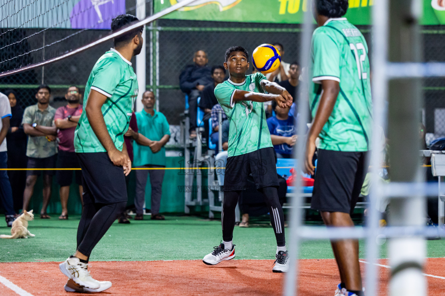 Day 2 of Interschool Volleyball Tournament 2024 was held in Ekuveni Volleyball Court at Male', Maldives on Sunday, 24th November 2024. Photos: Nausham Waheed / images.mv