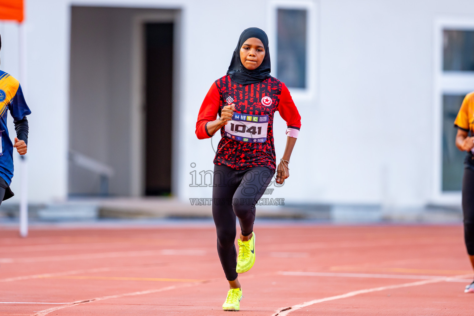 Day 5 of MWSC Interschool Athletics Championships 2024 held in Hulhumale Running Track, Hulhumale, Maldives on Wednesday, 13th November 2024. Photos by: Nausham Waheed / Images.mv