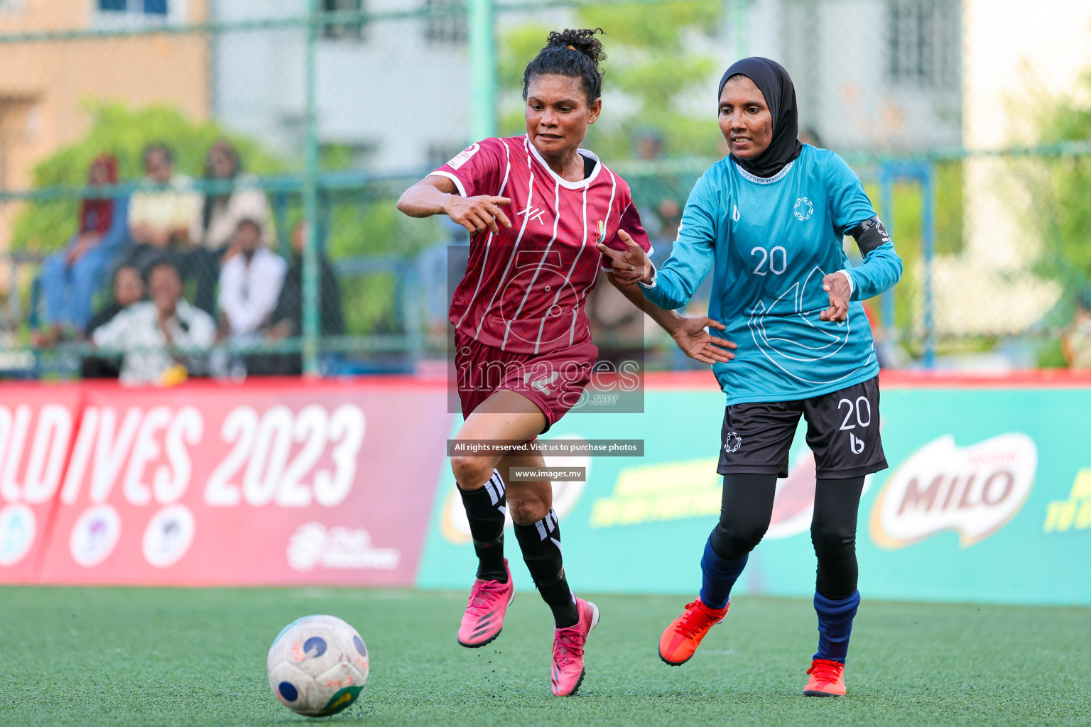 MIRA SC vs Club MYS in 18/30 Futsal Fiesta Classic 2023 held in Hulhumale, Maldives, on Tuesday, 18th July 2023 Photos: Nausham Waheed / images.mv