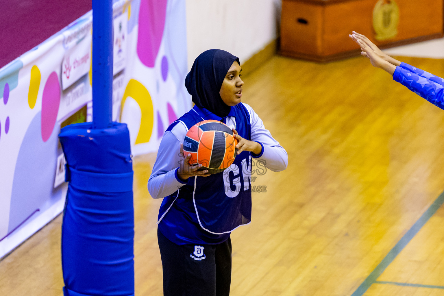 Day 6 of 25th Inter-School Netball Tournament was held in Social Center at Male', Maldives on Thursday, 15th August 2024. Photos: Nausham Waheed / images.mv