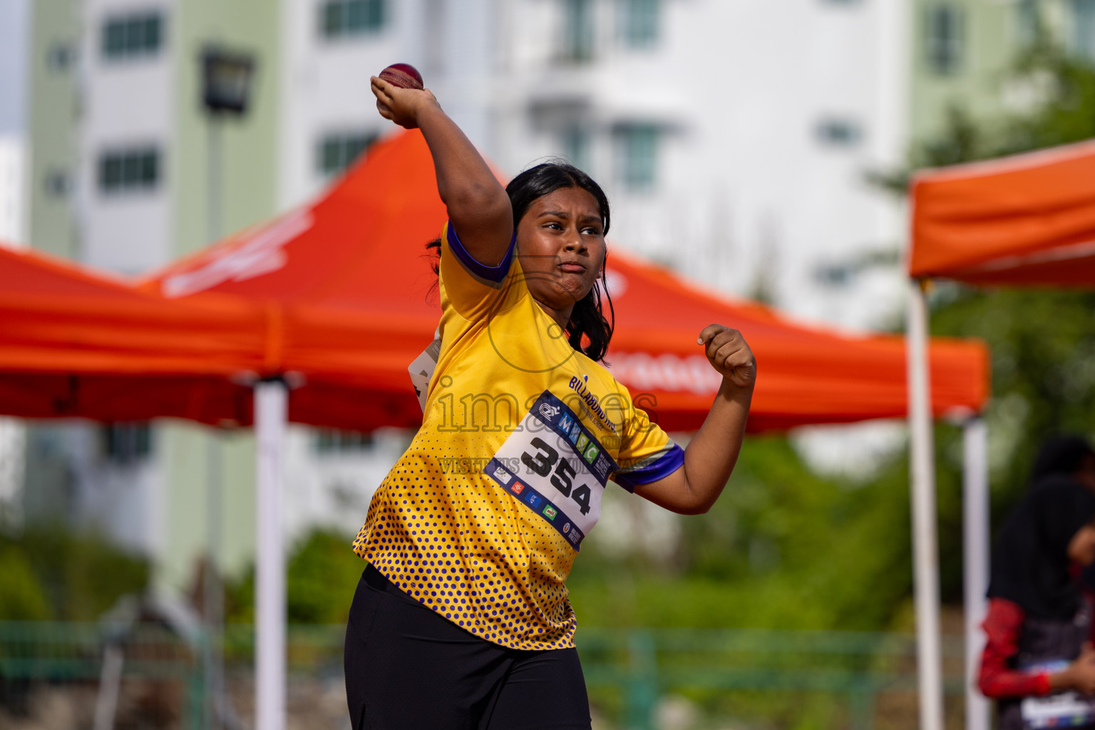 Day 1 of MWSC Interschool Athletics Championships 2024 held in Hulhumale Running Track, Hulhumale, Maldives on Saturday, 9th November 2024. 
Photos by: Hassan Simah / Images.mv