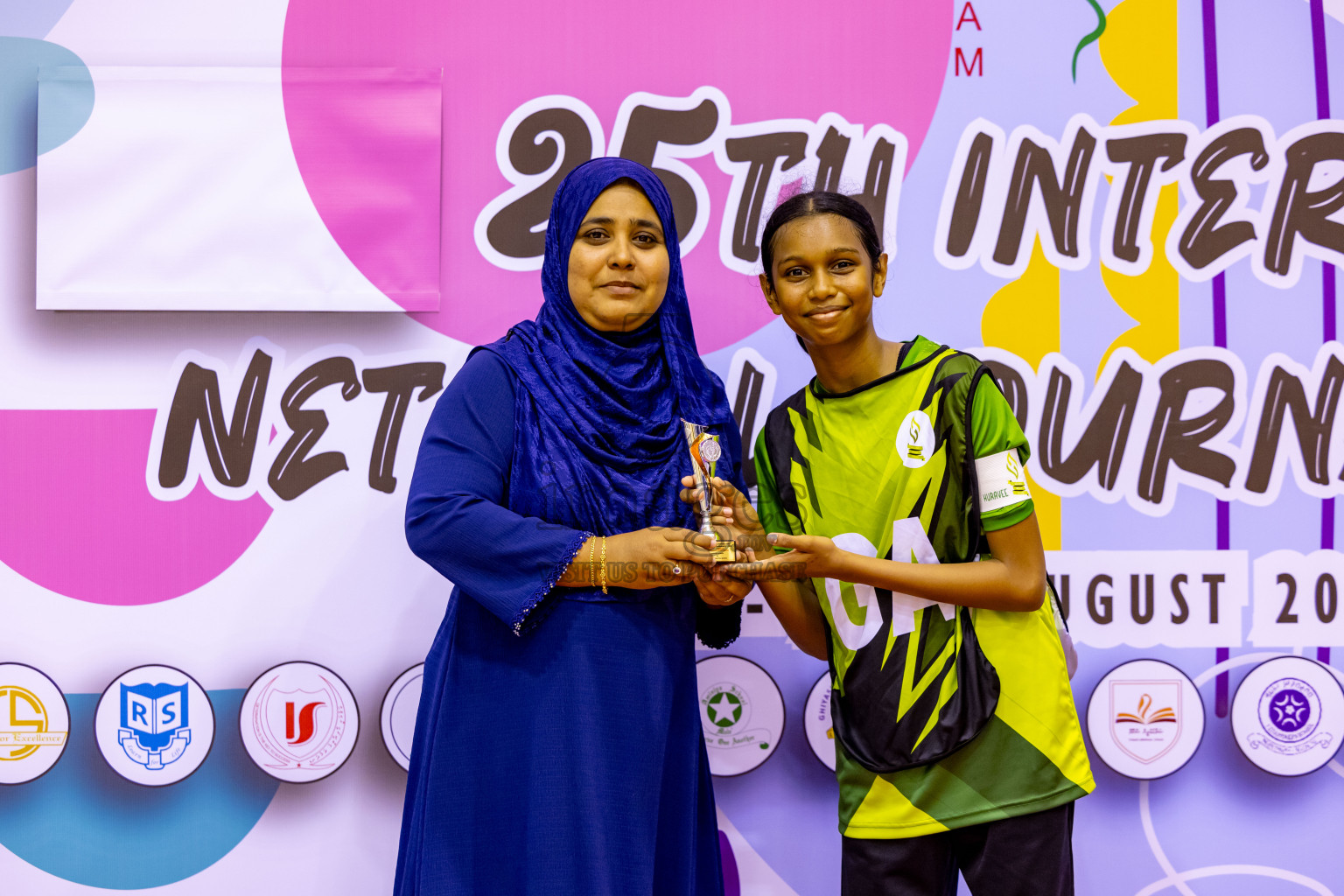 Day 10 of 25th Inter-School Netball Tournament was held in Social Center at Male', Maldives on Tuesday, 20th August 2024. Photos: Nausham Waheed / images.mv