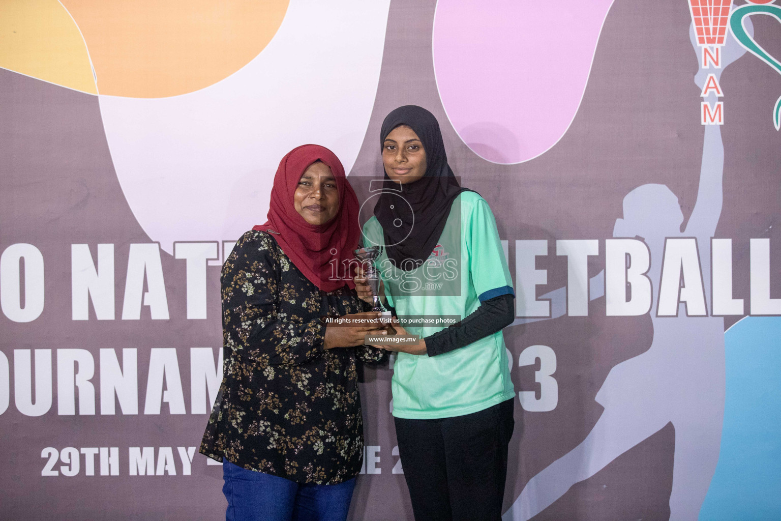 Day 4 of 20th Milo National Netball Tournament 2023, held in Synthetic Netball Court, Male', Maldives on 2nd June 2023 Photos: Nausham Waheed/ Images.mv