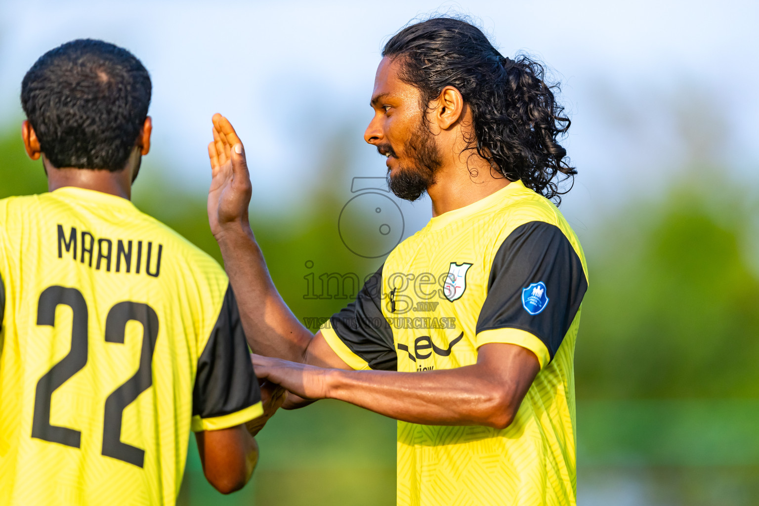 Kanmathi Juniors vs JT Sports from Manadhoo Council Cup 2024 in N Manadhoo Maldives on Wednesday, 21st February 2023. Photos: Nausham Waheed / images.mv