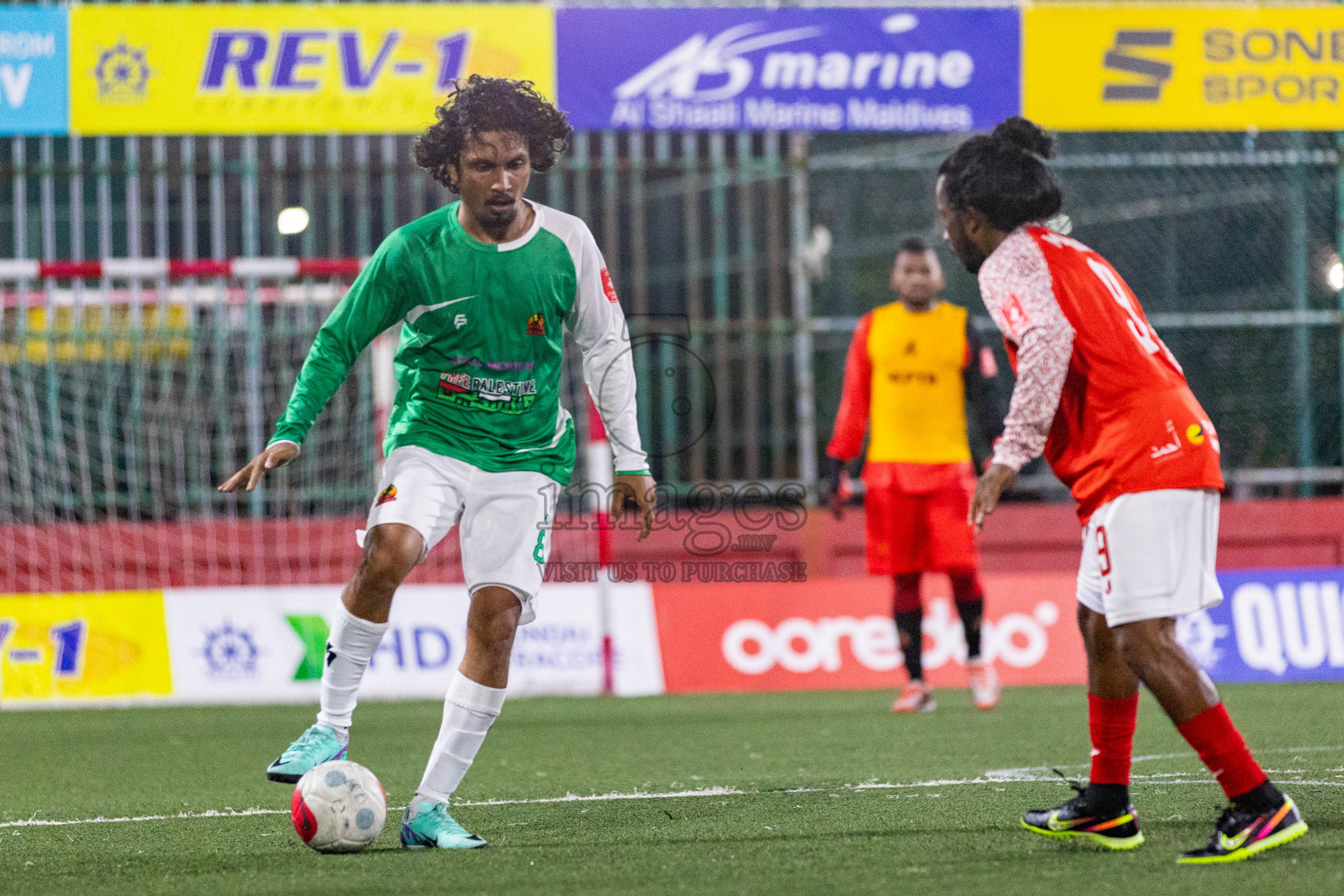 L Maavah vs L Kalaidhoo in Day 3 of Golden Futsal Challenge 2024 was held on Wednesday, 17th January 2024, in Hulhumale', Maldives
Photos: Ismail Thoriq / images.mv