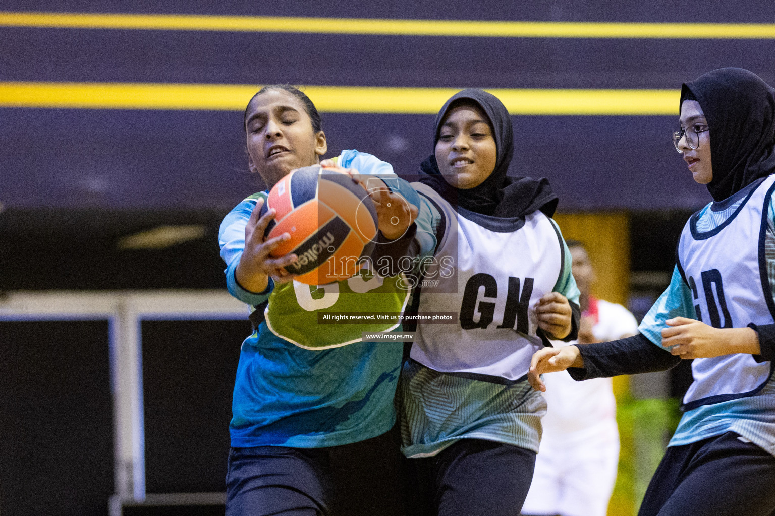 Day5 of 24th Interschool Netball Tournament 2023 was held in Social Center, Male', Maldives on 31st October 2023. Photos: Nausham Waheed / images.mv