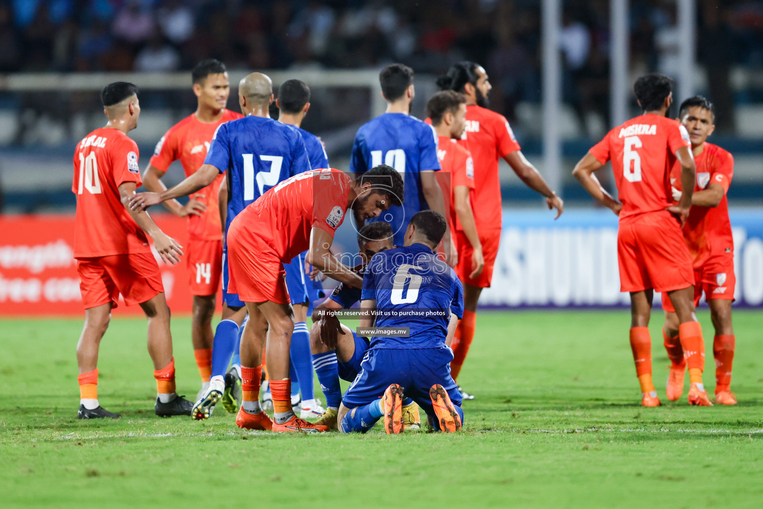 Kuwait vs India in the Final of SAFF Championship 2023 held in Sree Kanteerava Stadium, Bengaluru, India, on Tuesday, 4th July 2023. Photos: Nausham Waheed / images.mv