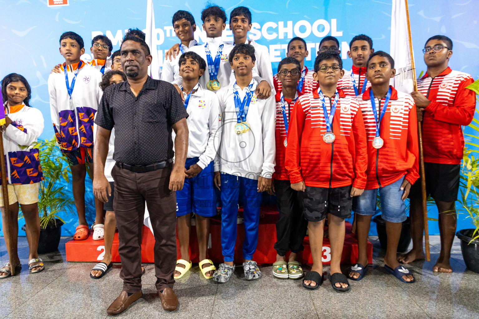 Day 4 of 20th Inter-school Swimming Competition 2024 held in Hulhumale', Maldives on Tuesday, 15th October 2024. Photos: Ismail Thoriq / images.mv