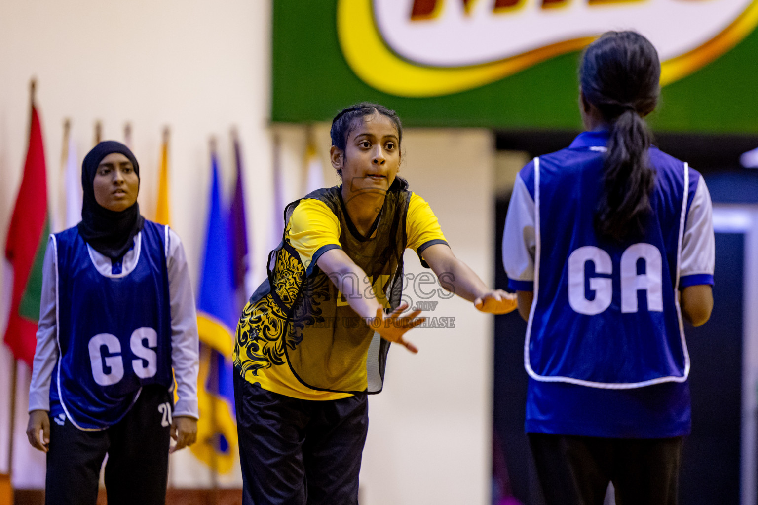 Day 10 of 25th Inter-School Netball Tournament was held in Social Center at Male', Maldives on Tuesday, 20th August 2024. Photos: Nausham Waheed / images.mv