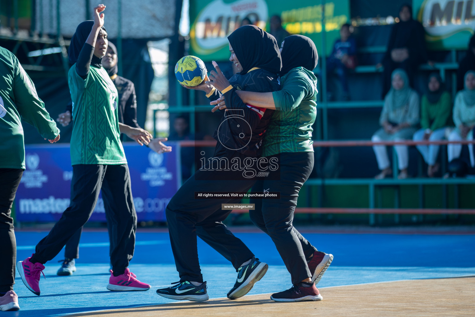 Day 7 of 6th MILO Handball Maldives Championship 2023, held in Handball ground, Male', Maldives on Friday, 26th May 2023 Photos: Shuu Abdul Sattar/ Images.mv