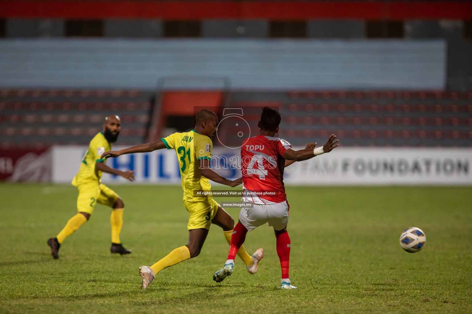 AFC Cup 2021 - Bashundhara Kings vs Maziya SRC in Male', Maldives on 18 August 2021.