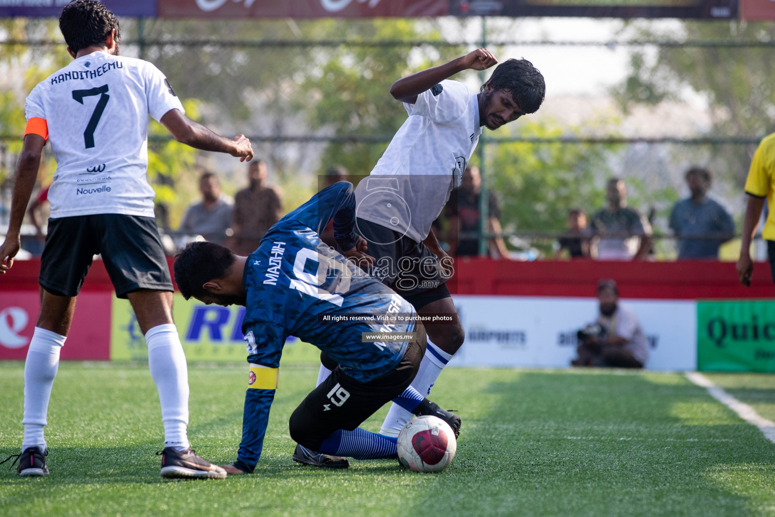 SH. Maroshi vs SH. Kanditheem in Day 7 of Golden Futsal Challenge 2023 on 11 February 2023 in Hulhumale, Male, Maldives