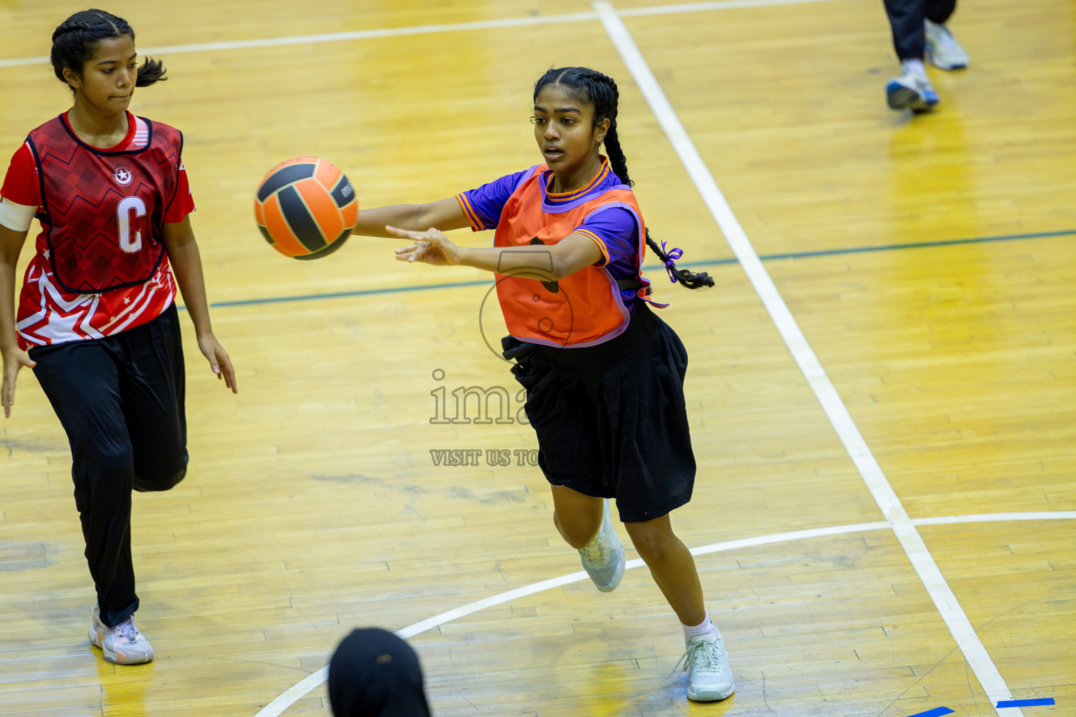 Day 13 of 25th Inter-School Netball Tournament was held in Social Center at Male', Maldives on Saturday, 24th August 2024. Photos: Mohamed Mahfooz Moosa / images.mv