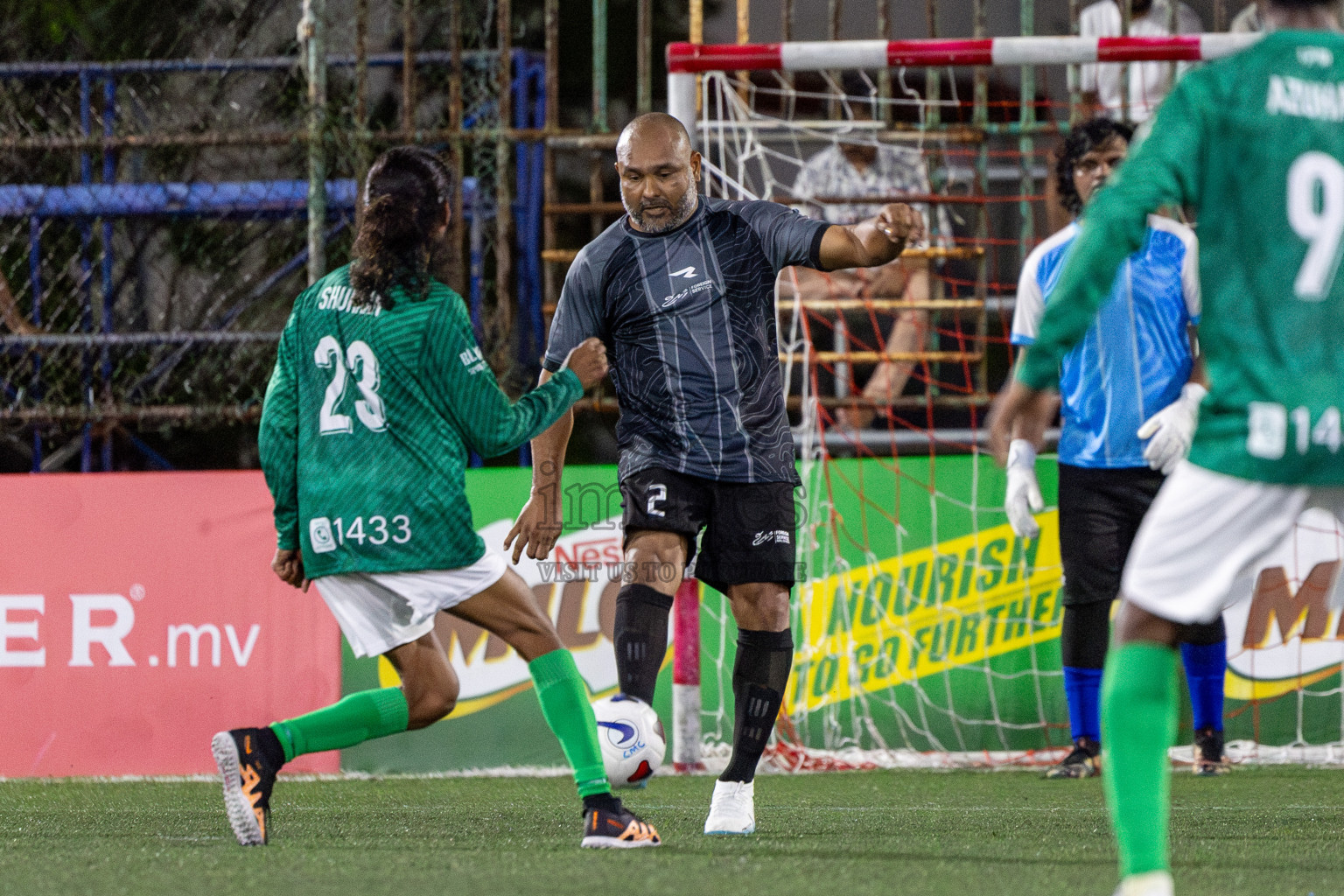 KHAARIJEE VS TEAM BADHAHI in Club Maldives Classic 2024 held in Rehendi Futsal Ground, Hulhumale', Maldives on Tuesday, 3rd September 2024. 
Photos: Nausham Waheed / images.mv