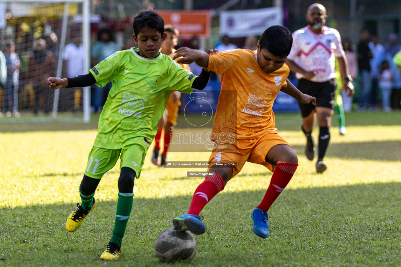 Day 3 of Nestle Kids Football Fiesta, held in Henveyru Football Stadium, Male', Maldives on Friday, 13th October 2023 Photos: Hassan Simah, Ismail Thoriq, Mohamed Mahfooz Moosa, Nausham Waheed / images.mv