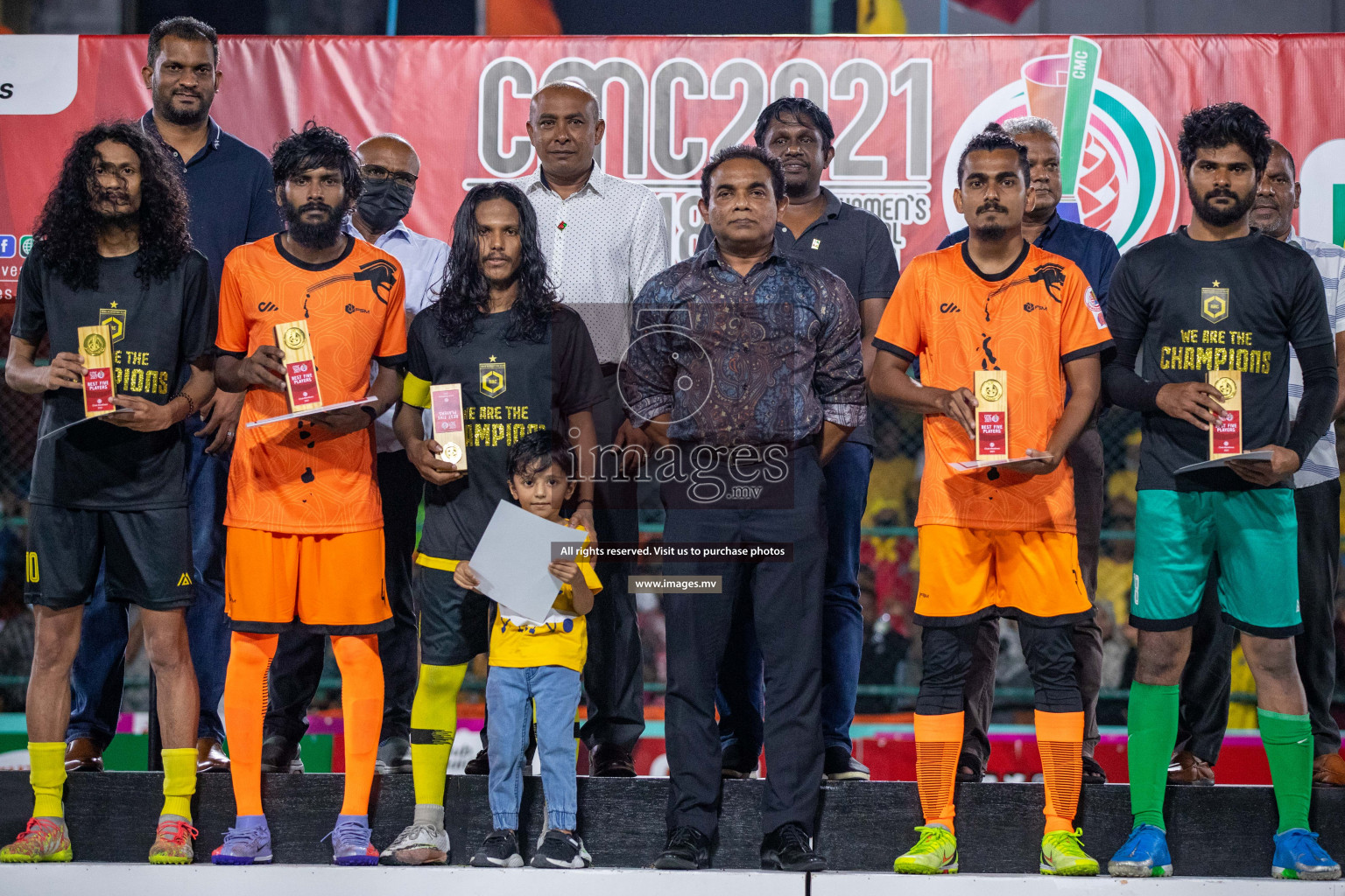 RRC Vs FSM in the Semi Finals of Club Maldives 2021 held in Hulhumale, Maldives on 19 December 2021. Photos: Ismail Thoriq / images.mv