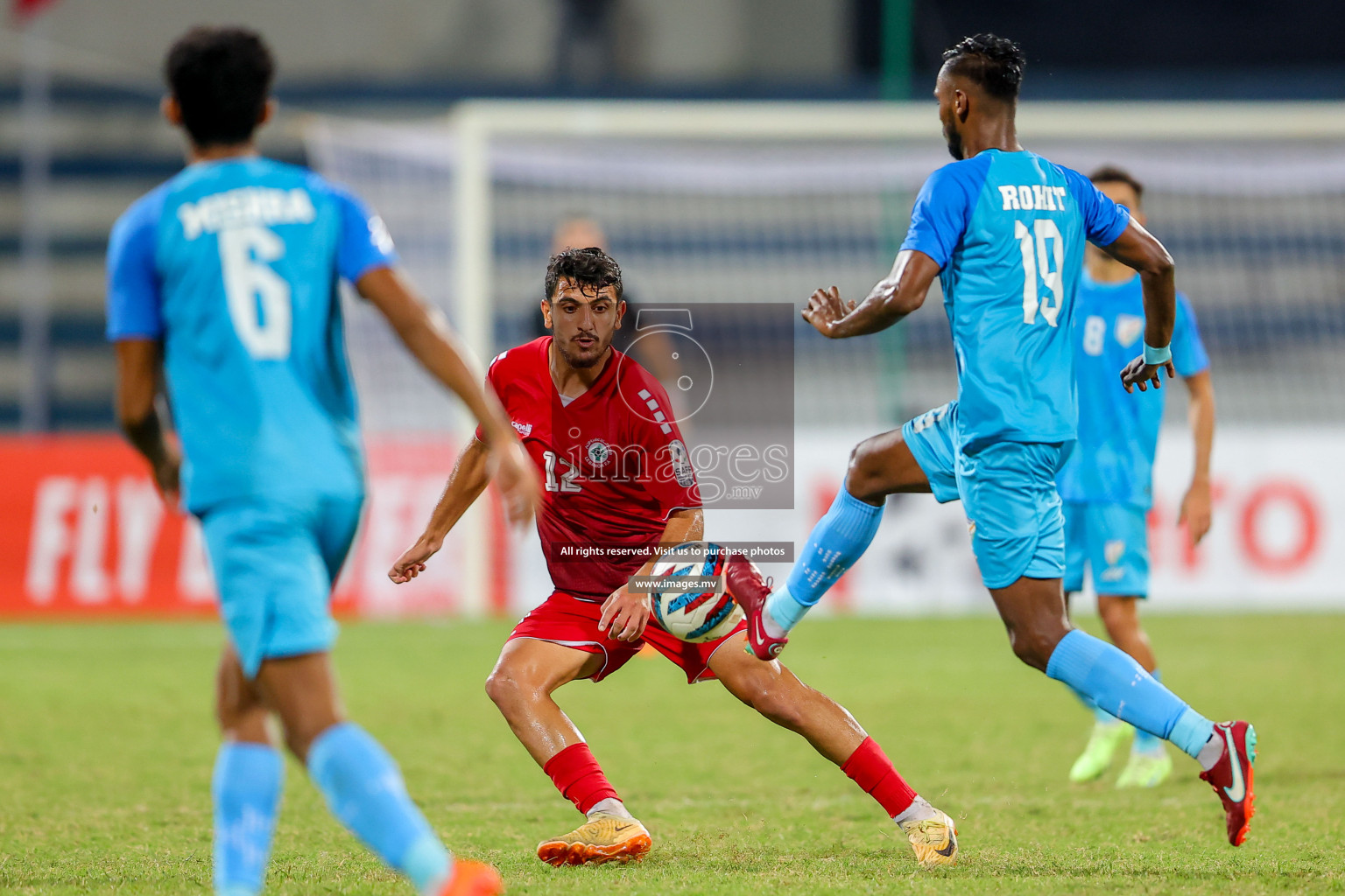 Lebanon vs India in the Semi-final of SAFF Championship 2023 held in Sree Kanteerava Stadium, Bengaluru, India, on Saturday, 1st July 2023. Photos: Nausham Waheed / images.mv