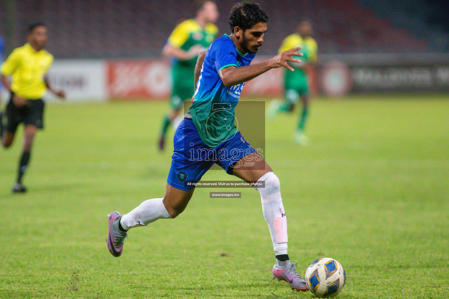 President's Cup 2023 Semi Final - Maziya Sports & Recreation vs Super United Sports, held in National Football Stadium, Male', Maldives  Photos: Mohamed Mahfooz Moosa/ Images.mv