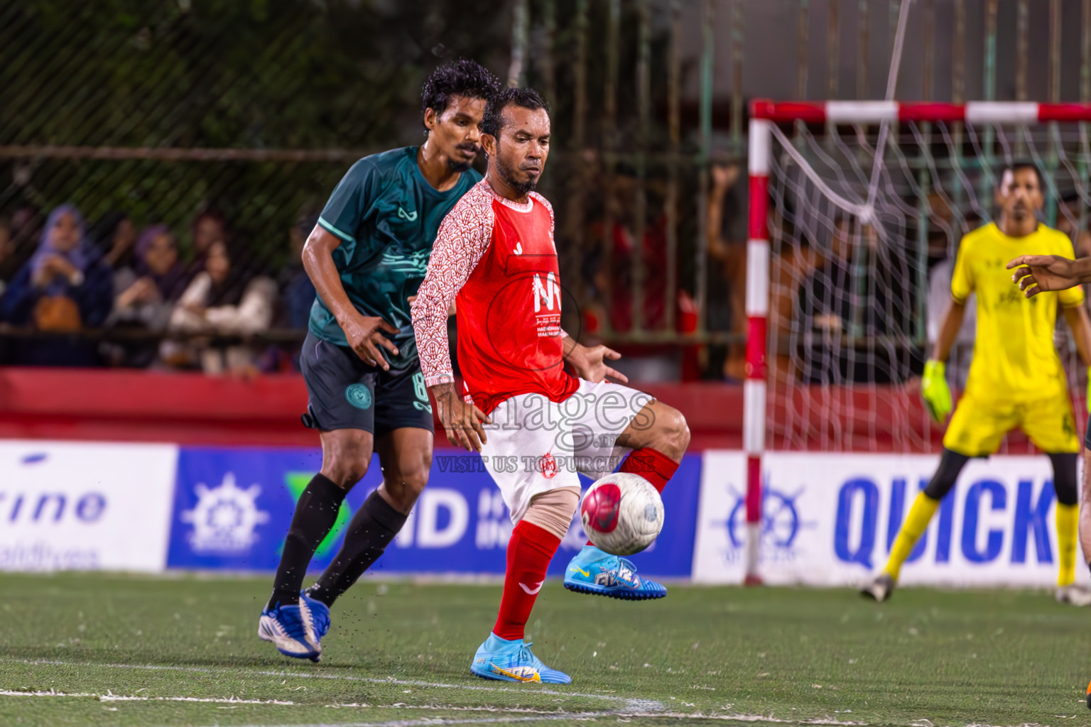 L Maavah vs L Maabaidhoo in Day 20 of Golden Futsal Challenge 2024 was held on Saturday , 3rd February 2024 in Hulhumale', Maldives Photos: Ismail Thoriq / images.mv