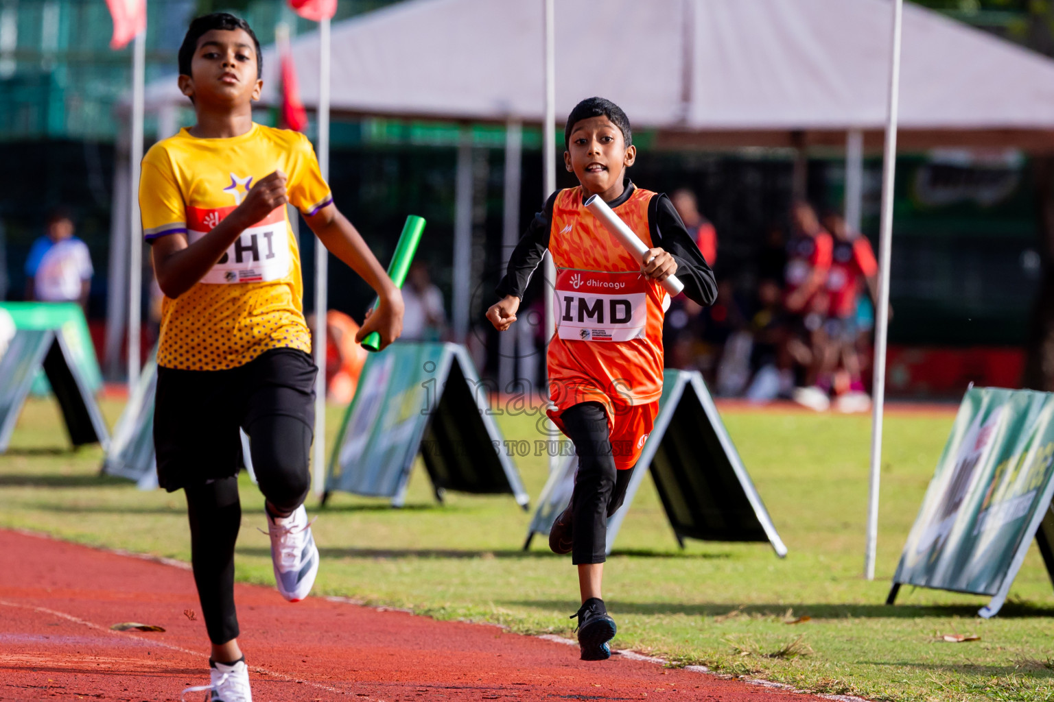 Day 6 of Inter-school Athletics Championship 2025 held in Ekuveni Synthetic Track, Male', Maldives on Sunday, 12th October 2025. Photos by: Nausham Waheed / Images.mv