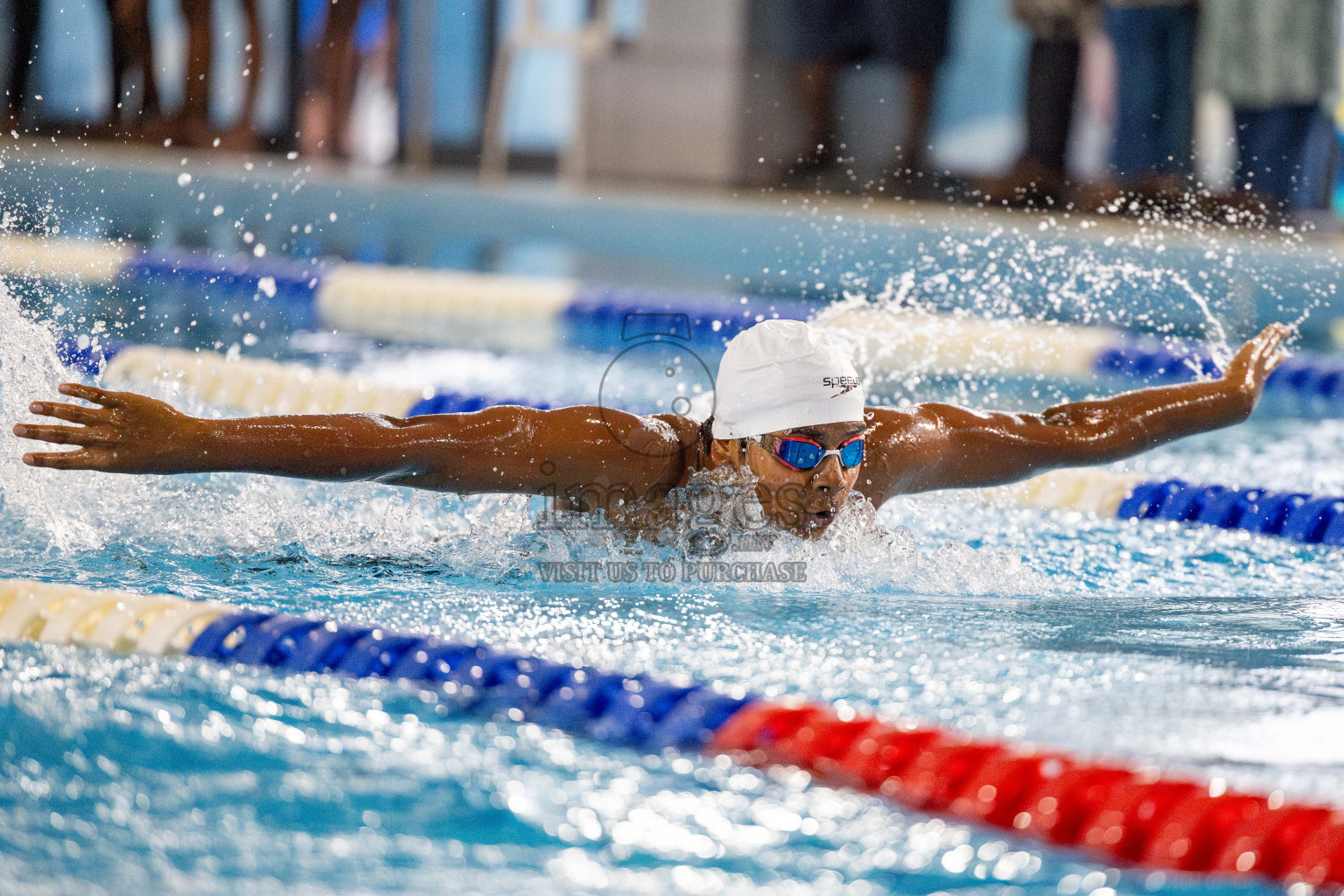 Day 4 of National Swimming Competition 2024 held in Hulhumale', Maldives on Monday, 16th December 2024. 
Photos: Hassan Simah / images.mv