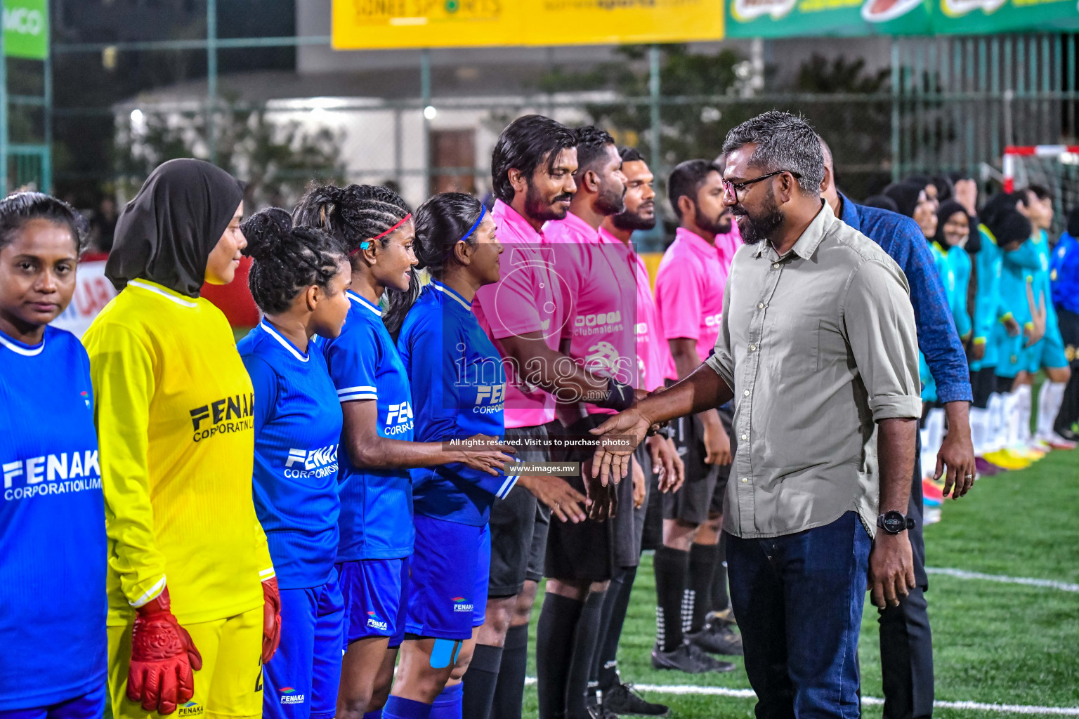 Opening of Eighteen Thirty Women's Futsal Fiesta 2022 was held in Hulhumale', Maldives on Saturday, 8th October 2022. Photos: Nausham Waheed / images.mv