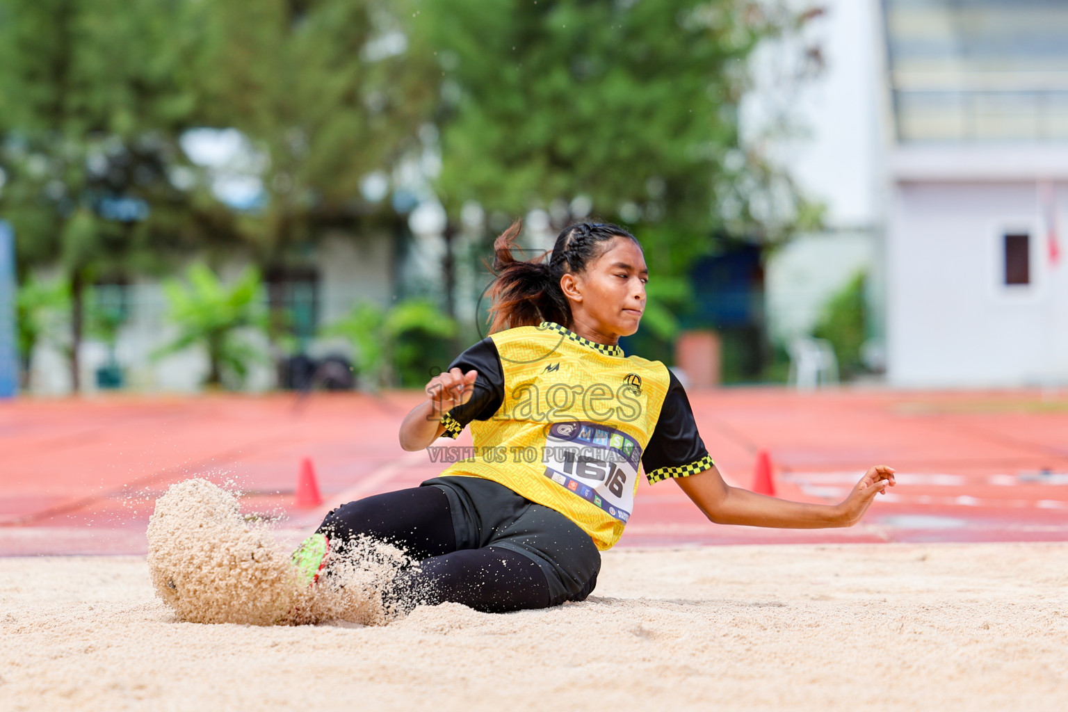 Day 1 of MWSC Interschool Athletics Championships 2024 held in Hulhumale Running Track, Hulhumale, Maldives on Saturday, 9th November 2024. 
Photos by: Ismail Thoriq, Hassan Simah / Images.mv