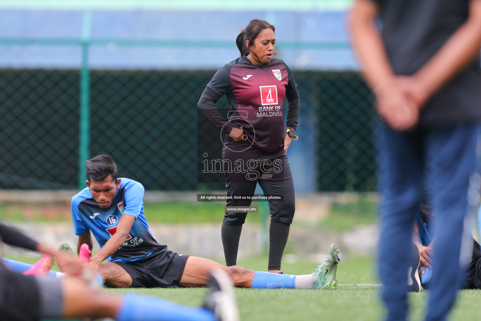 Maldives Practice Sessions on 26 June 2023 before their match in Bangabandhu SAFF Championship 2023 held in Bengaluru Football Ground