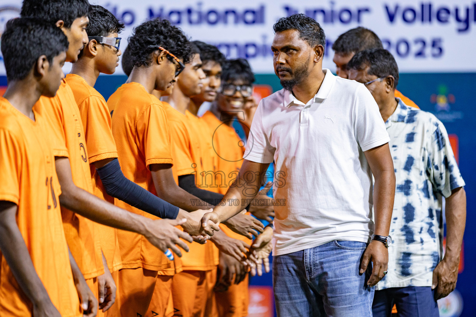 Sports Club Vision vs Sports Club City in Milo National Junior Volleyball Championship 2025 Day 3 was held on Monday, 24th November 2025 at Ekuveni Turf Court Male', Maldives. Photos: Areef Adam / images.mv