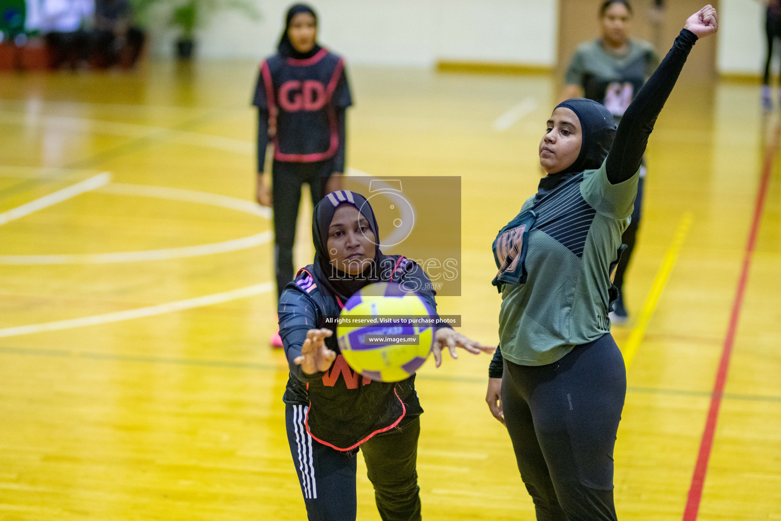 Kulhudhuffushi Youth & R.C vs Club Green Streets in the Finals of Milo National Netball Tournament 2021 (Women's) held on 5th December 2021 in Male', Maldives Photos: Ismail Thoriq / images.mv