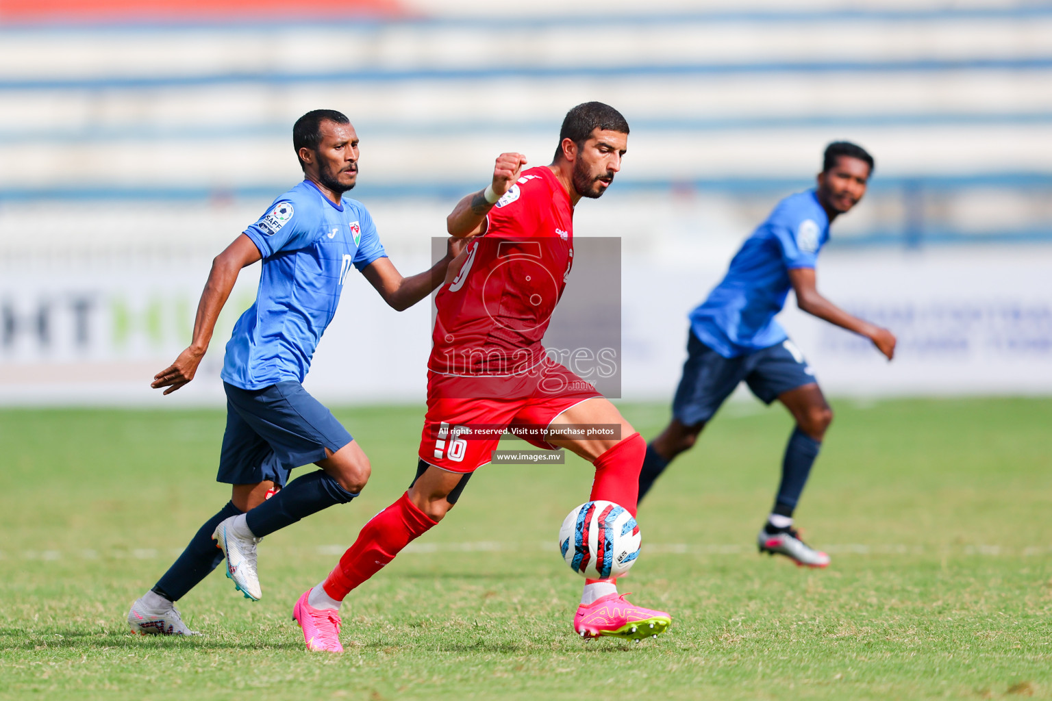 Lebanon vs Maldives in SAFF Championship 2023 held in Sree Kanteerava Stadium, Bengaluru, India, on Tuesday, 28th June 2023. Photos: Nausham Waheed, Hassan Simah / images.mv