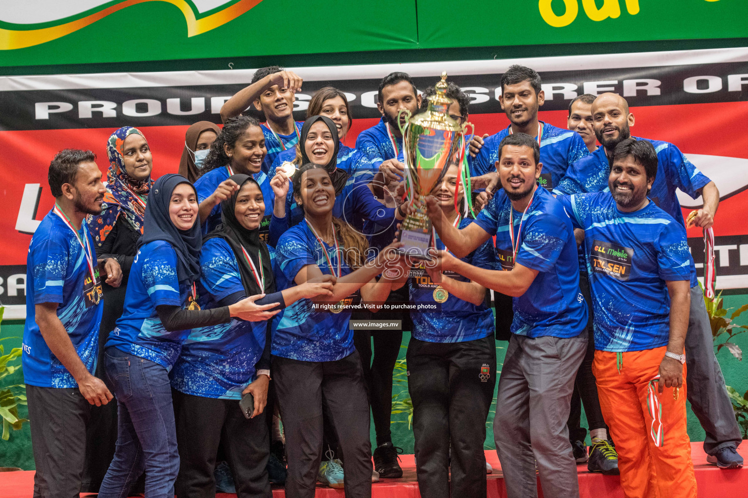 Final of Badminton association mixed group championship 2021 held in Male', Maldives Photos by Nausham Waheed